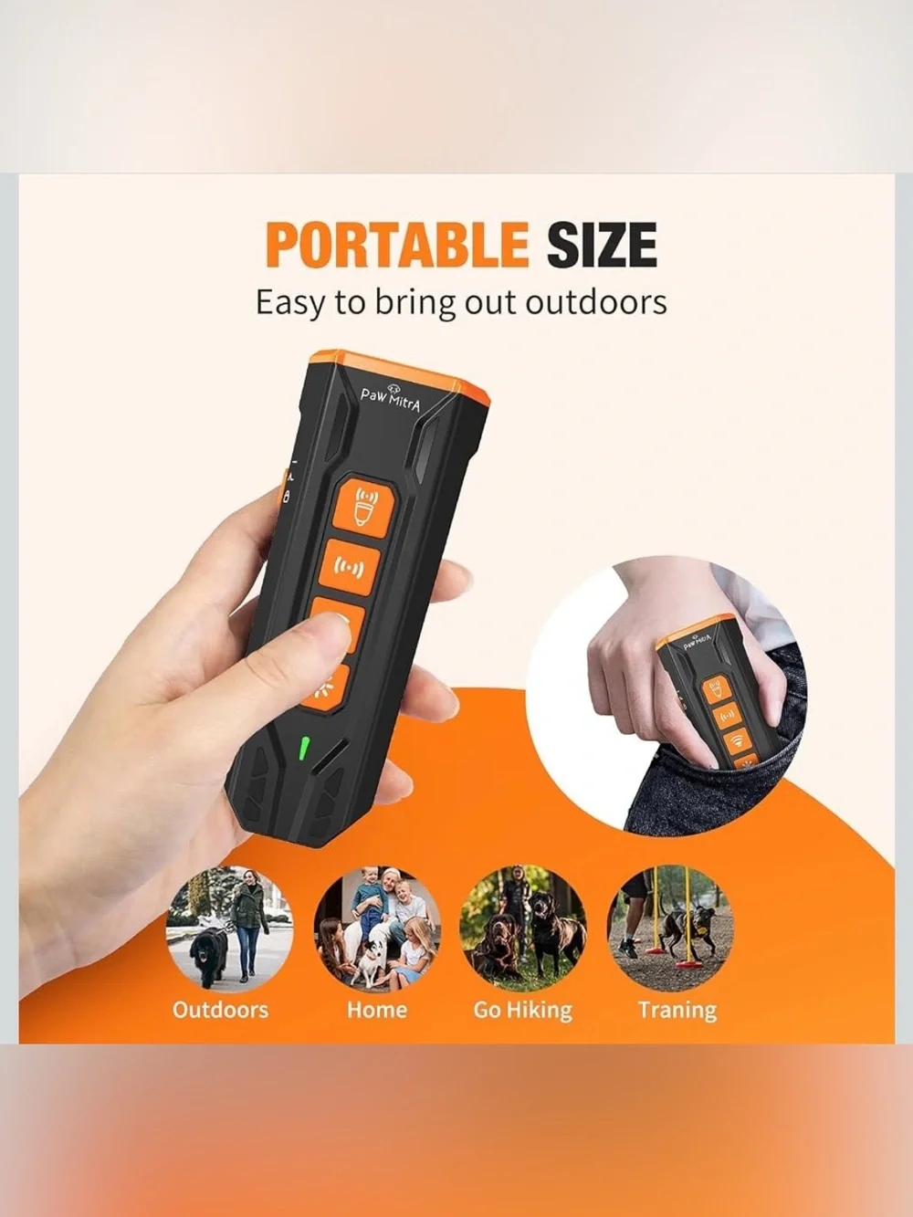 2026 Dog Bark Deterrent Device | Rechargeable Ultrasonic Anti-Barking Trainer wi